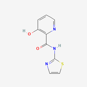 molecular formula C9H7N3O2S B3189414 2-Pyridinecarboxamide, 3-hydroxy-N-2-thiazolyl- CAS No. 321598-07-6