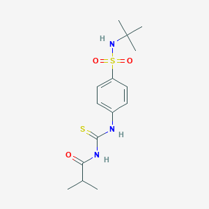 N-(tert-butyl)-4-{[(isobutyrylamino)carbothioyl]amino}benzenesulfonamide