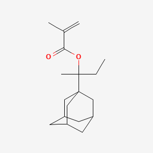 molecular formula C18H28O2 B3189440 2-(1-Adamantyl)butan-2-yl 2-methylprop-2-enoate CAS No. 325991-26-2