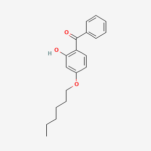 molecular formula C19H22O3 B3189481 (4-(Hexyloxy)-2-hydroxyphenyl)(phenyl)methanone CAS No. 3293-97-8