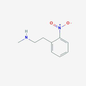 molecular formula C9H12N2O2 B3189500 Benzeneethanamine, N-methyl-2-nitro- CAS No. 33100-16-2