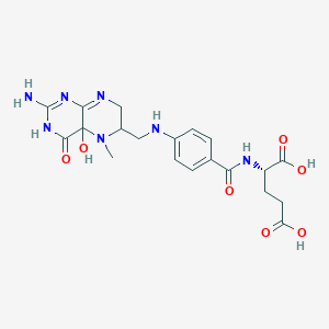 molecular formula C20H25N7O7 B3189506 4a-Hydroxy-5-methyltetrahydrofolic acid CAS No. 33157-07-2