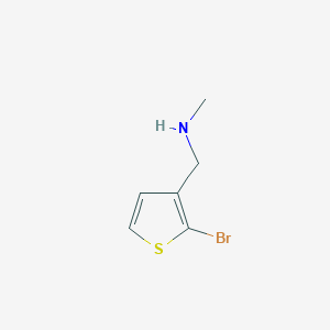 molecular formula C6H8BrNS B3189512 N-Methyl-(2-bromothien-3-yl)methylamine CAS No. 331766-69-9