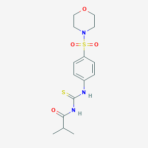 molecular formula C15H21N3O4S2 B318954 N-isobutyryl-N'-[4-(4-morpholinylsulfonyl)phenyl]thiourea 