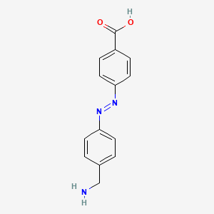Benzoic acid, 4-[[4-(aminomethyl)phenyl]azo]-