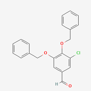 Benzaldehyde, 3-chloro-4,5-bis(phenylmethoxy)-