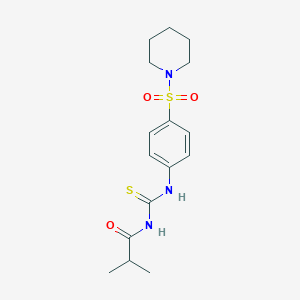 N-isobutyryl-N'-[4-(1-piperidinylsulfonyl)phenyl]thiourea