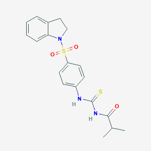 N-[4-(2,3-dihydro-1H-indol-1-ylsulfonyl)phenyl]-N'-isobutyrylthiourea