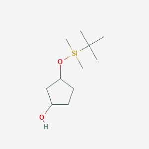 molecular formula C11H24O2Si B3189618 Cyclopentanol, 3-[[(1,1-dimethylethyl)dimethylsilyl]oxy]- CAS No. 338430-79-8