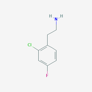 molecular formula C8H9ClFN B3189627 2-(2-Chloro-4-fluorophenyl)ethanamine CAS No. 338739-59-6