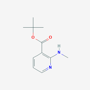 molecular formula C11H16N2O2 B3189633 Tert-butyl 2-(methylamino)nicotinate CAS No. 338990-70-8