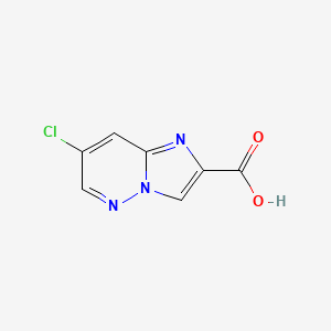 molecular formula C7H4ClN3O2 B3189646 7-Chloroimidazo[1,2-b]pyridazine-2-carboxylic acid CAS No. 339528-39-1