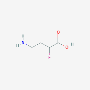 molecular formula C4H8FNO2 B3189655 4-Amino-2-fluorobutanoic acid CAS No. 34069-57-3
