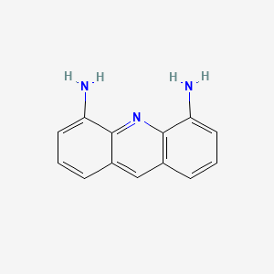 molecular formula C13H11N3 B3189661 4,5-Acridinediamine CAS No. 3407-96-3