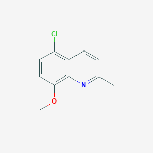 molecular formula C11H10ClNO B3189671 Quinoline, 5-chloro-8-methoxy-2-methyl- CAS No. 34171-47-6