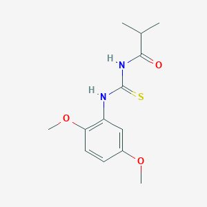 molecular formula C13H18N2O3S B318970 N-(2,5-dimethoxyphenyl)-N'-isobutyrylthiourea 