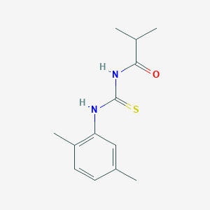 molecular formula C13H18N2OS B318974 N-[(2,5-dimethylphenyl)carbamothioyl]-2-methylpropanamide 