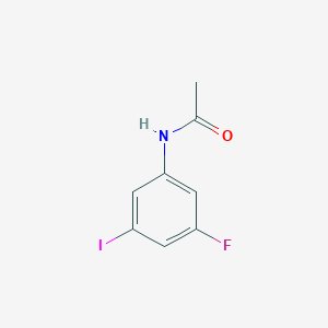 molecular formula C8H7FINO B3189744 n-(3-Fluoro-5-iodophenyl)acetamide CAS No. 350-83-4