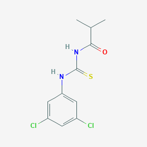 molecular formula C11H12Cl2N2OS B318975 N-[(3,5-dichlorophenyl)carbamothioyl]-2-methylpropanamide 
