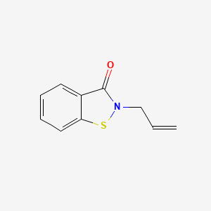 molecular formula C10H9NOS B3189769 1,2-Benzisothiazol-3(2H)-one, 2-(2-propenyl)- CAS No. 35159-81-0