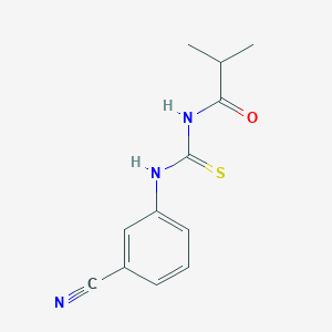 N-[(3-cyanophenyl)carbamothioyl]-2-methylpropanamide