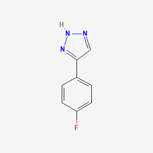 molecular formula C8H6FN3 B3189770 4-(4-fluorophenyl)-1H-1,2,3-triazole CAS No. 35224-98-7