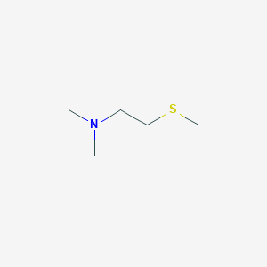 molecular formula C5H13NS B3189774 Ethanamine, N,N-dimethyl-2-(methylthio)- CAS No. 35332-10-6