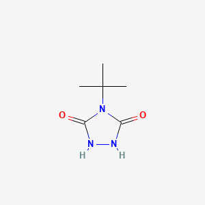 molecular formula C6H11N3O2 B3189783 4-tert-Butyl-1,2,4-triazolidine-3,5-dione CAS No. 35403-67-9