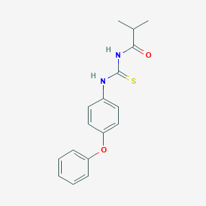 2-methyl-N-[(4-phenoxyphenyl)carbamothioyl]propanamide