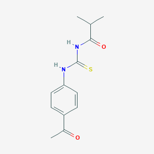 molecular formula C13H16N2O2S B318986 N-[(4-acetylphenyl)carbamothioyl]-2-methylpropanamide 