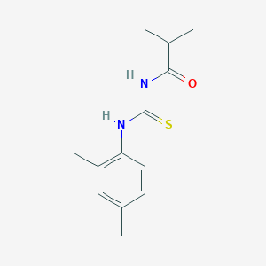 molecular formula C13H18N2OS B318988 N-[(2,4-dimethylphenyl)carbamothioyl]-2-methylpropanamide 