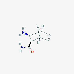 molecular formula C8H12N2O B3189901 (1r,2r,3s,4s)-3-Aminobicyclo[2.2.1]hept-5-ene-2-carboxamide CAS No. 365544-86-1