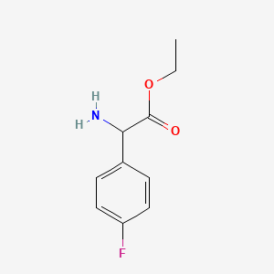 molecular formula C10H12FNO2 B3189905 Ethyl 2-amino-2-(4-fluorophenyl)acetate CAS No. 366018-91-9