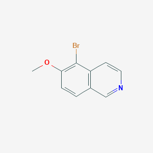 molecular formula C10H8BrNO B3189911 5-Bromo-6-methoxyisoquinoline CAS No. 366445-82-1