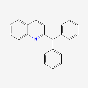 molecular formula C22H17N B3189922 2-(Diphenylmethyl)quinoline CAS No. 3678-74-8
