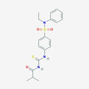 N-ethyl-4-{[(isobutyrylamino)carbothioyl]amino}-N-phenylbenzenesulfonamide