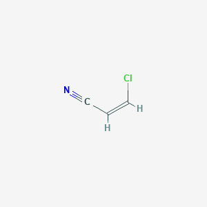 molecular formula C3H2ClN B3189950 2-Propenenitrile, 3-chloro-, (Z)- CAS No. 3721-37-7