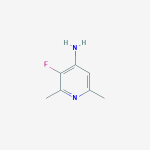 molecular formula C7H9FN2 B3189954 3-Fluoro-2,6-dimethylpyridin-4-amine CAS No. 3726-29-2