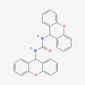 molecular formula C27H20N2O3 B3189964 1,3-Di-9H-xanthen-9-ylurea CAS No. 3746-45-0