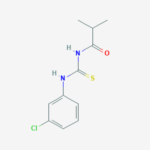 molecular formula C11H13ClN2OS B318998 N-[(3-chlorophenyl)carbamothioyl]-2-methylpropanamide 