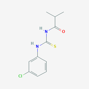 N-[(3-chlorophenyl)carbamothioyl]-2-methylpropanamide