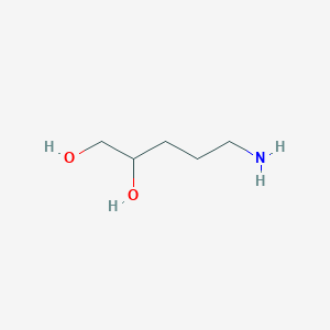 molecular formula C5H13NO2 B3189980 5-Aminopentane-1,2-diol CAS No. 375345-20-3
