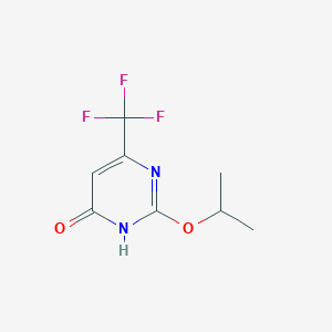 molecular formula C8H9F3N2O2 B3190002 2-Isopropoxy-6-(trifluoromethyl)pyrimidin-4-ol CAS No. 37836-80-9