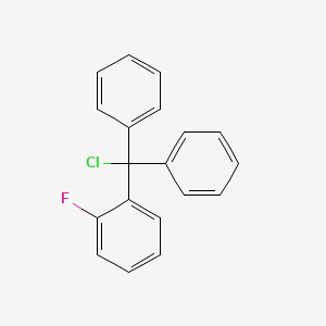 molecular formula C19H14ClF B3190011 1-(Chlorodiphenylmethyl)-2-fluorobenzene CAS No. 379-40-8