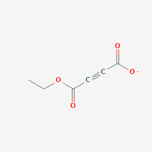 molecular formula C6H5O4- B3190031 2-Butynedioic acid, monoethyl ester CAS No. 38391-86-5