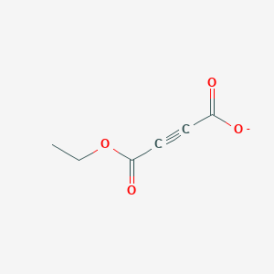 molecular formula C6H5O4- B3190031 2-丁炔二酸单乙酯 CAS No. 38391-86-5