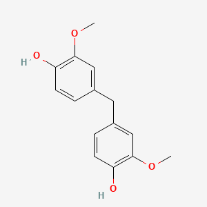 molecular formula C15H16O4 B3190053 4,4'-Methanediylbis(2-methoxyphenol) CAS No. 3888-22-0