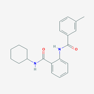 molecular formula C21H24N2O2 B319016 N-cyclohexyl-2-[(3-methylbenzoyl)amino]benzamide 