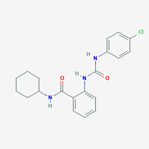 2-{[(4-chloroanilino)carbonyl]amino}-N-cyclohexylbenzamide