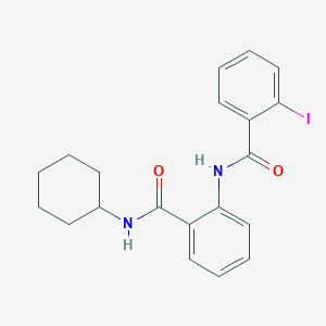 molecular formula C20H21IN2O2 B319018 N-cyclohexyl-2-[(2-iodobenzoyl)amino]benzamide 